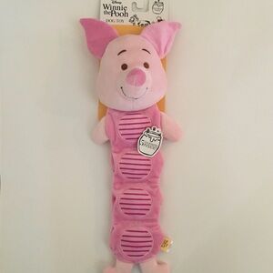 NEW Disney Dog Toy Piglet Pink with 5 Squeakers